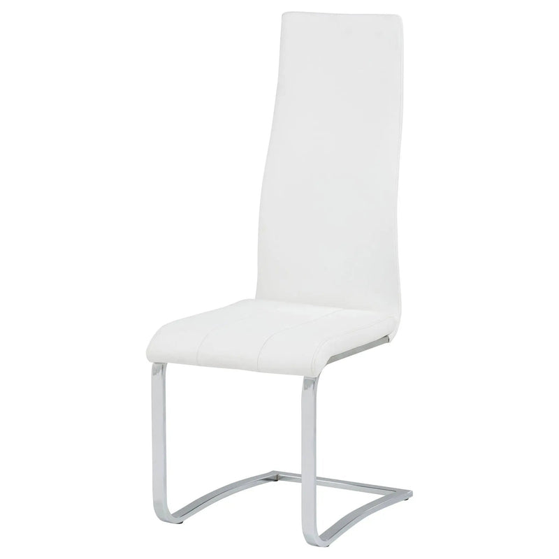 Montclair Upholstered Dining Side Chair White (Set of 4) by Unique Piece Furniture