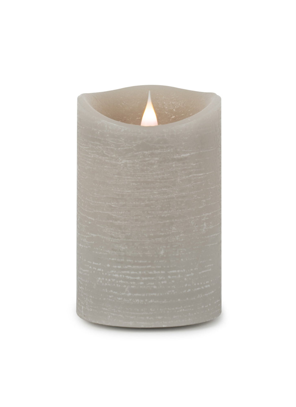 Grey simplux led designer wax candle with remote (set of 2), photo 2 of 2