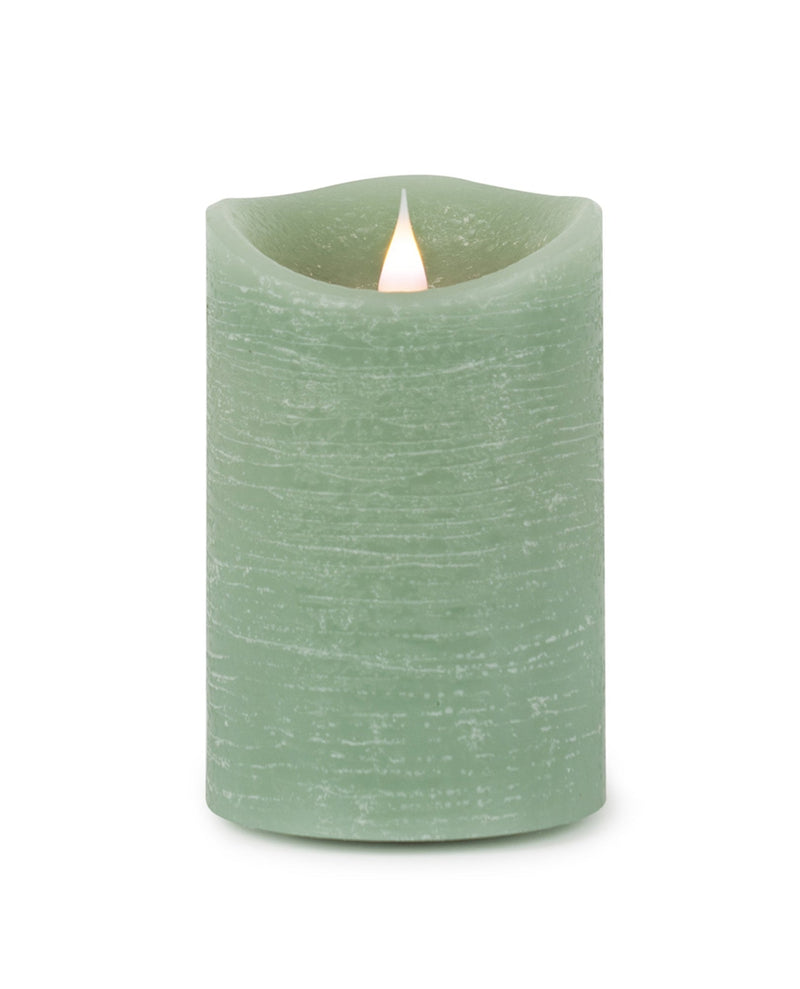 Green simplux led designer wax candle with remote (set of 2), photo 2 of 2