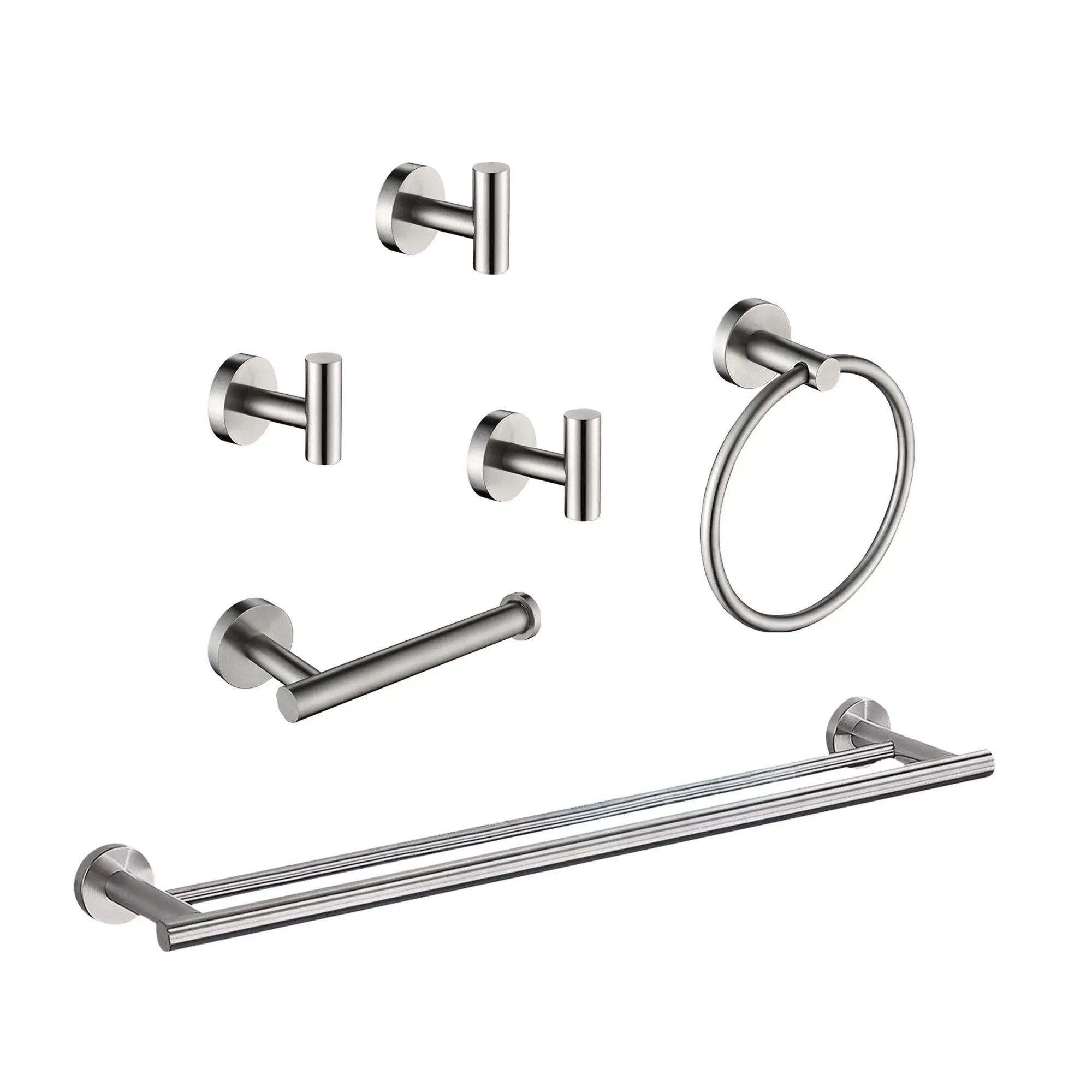 6-Pieces Bathroom Hardware Accessories Set by HouseOfZazla