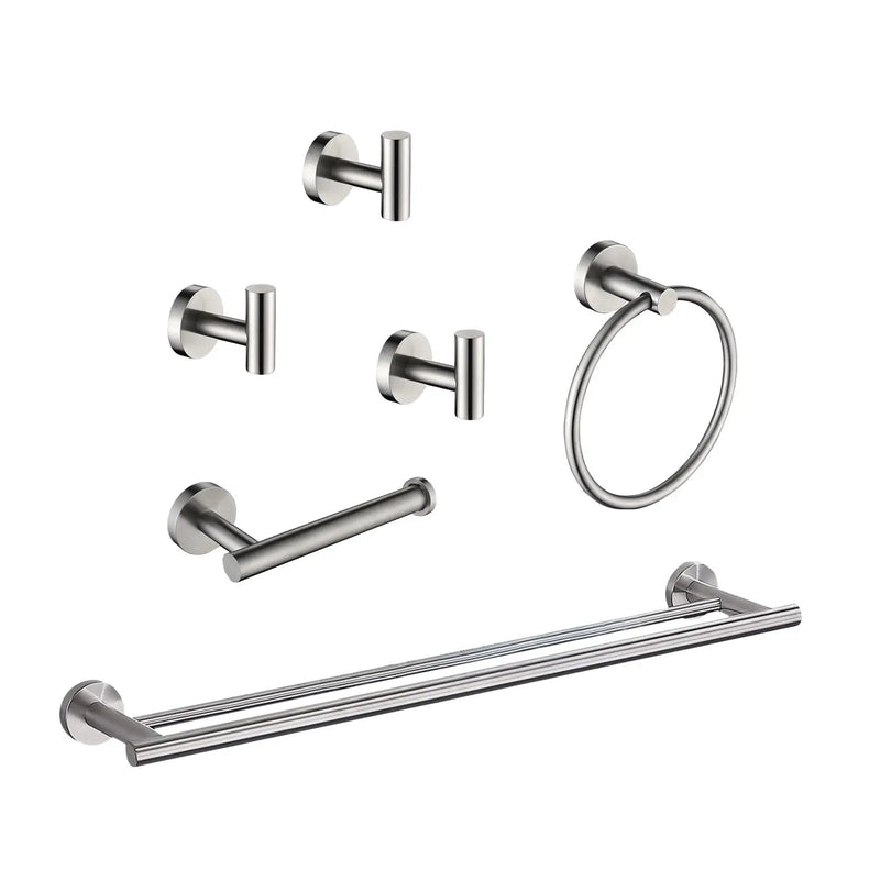 6-Pieces Bathroom Hardware Accessories Set by HouseOfZazla