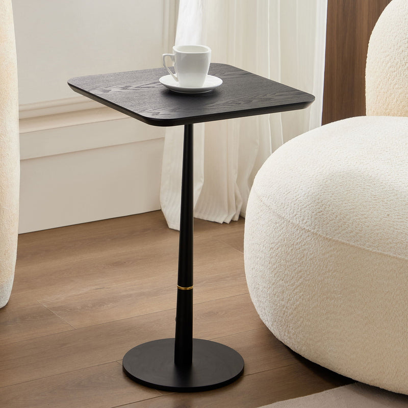 Modern Square Coffee Table And Computer Desk - Black / Gold by HouseOfZazla