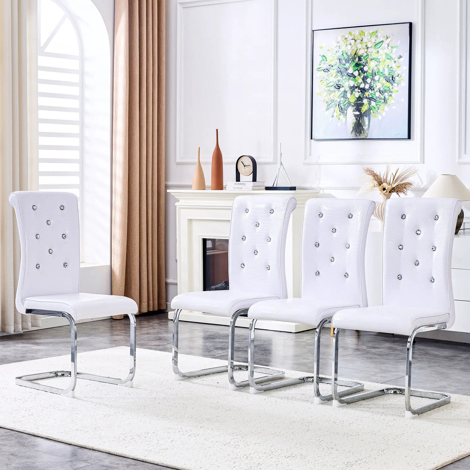 Elegant Design Upholstered Dining Chairs by HouseOfZazla