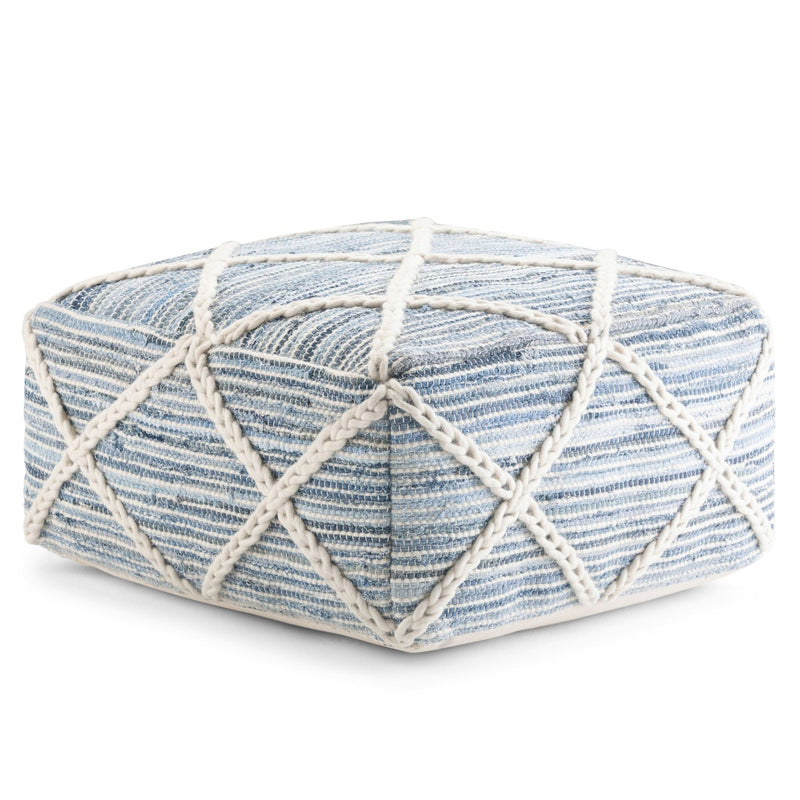 Cowan - Handcrafted Square Pouf by HouseOfZazla
