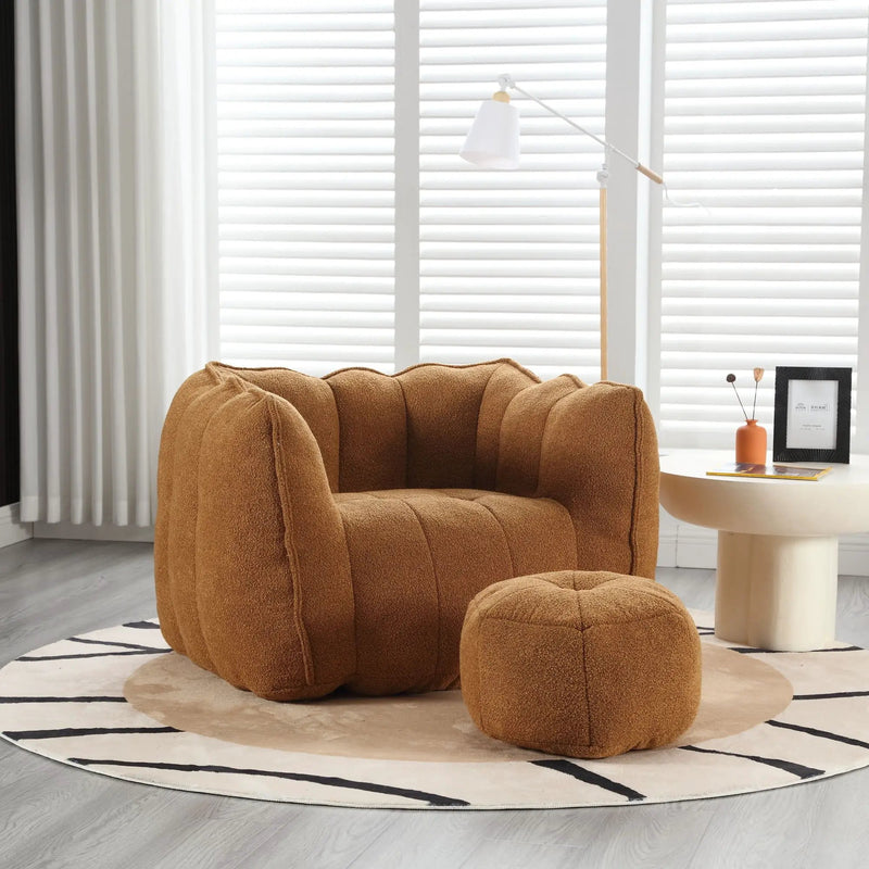 Soft Bean Bag Chair With High Resilient Foam by HouseOfZazla