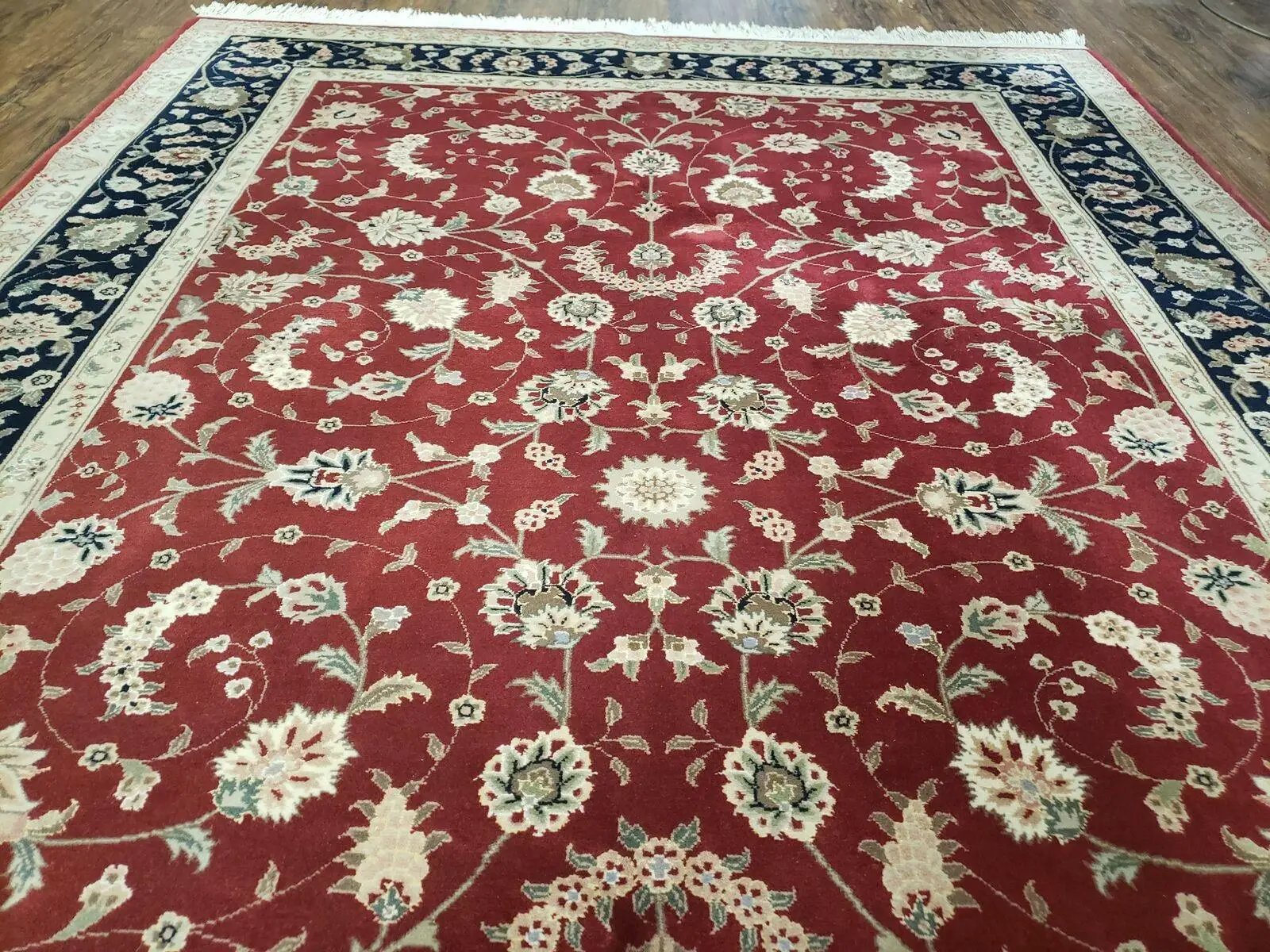 6' X 9' Vintage Fine Oriental Floral Handmade Wool Rug Vegetable Dyes Red Nice by Jewel Rugs