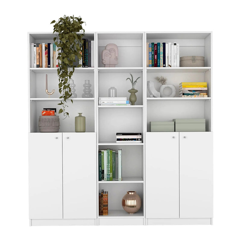 Levan - 3 Piece Living Room Set With 3 Bookcases by Unique Piece Furniture