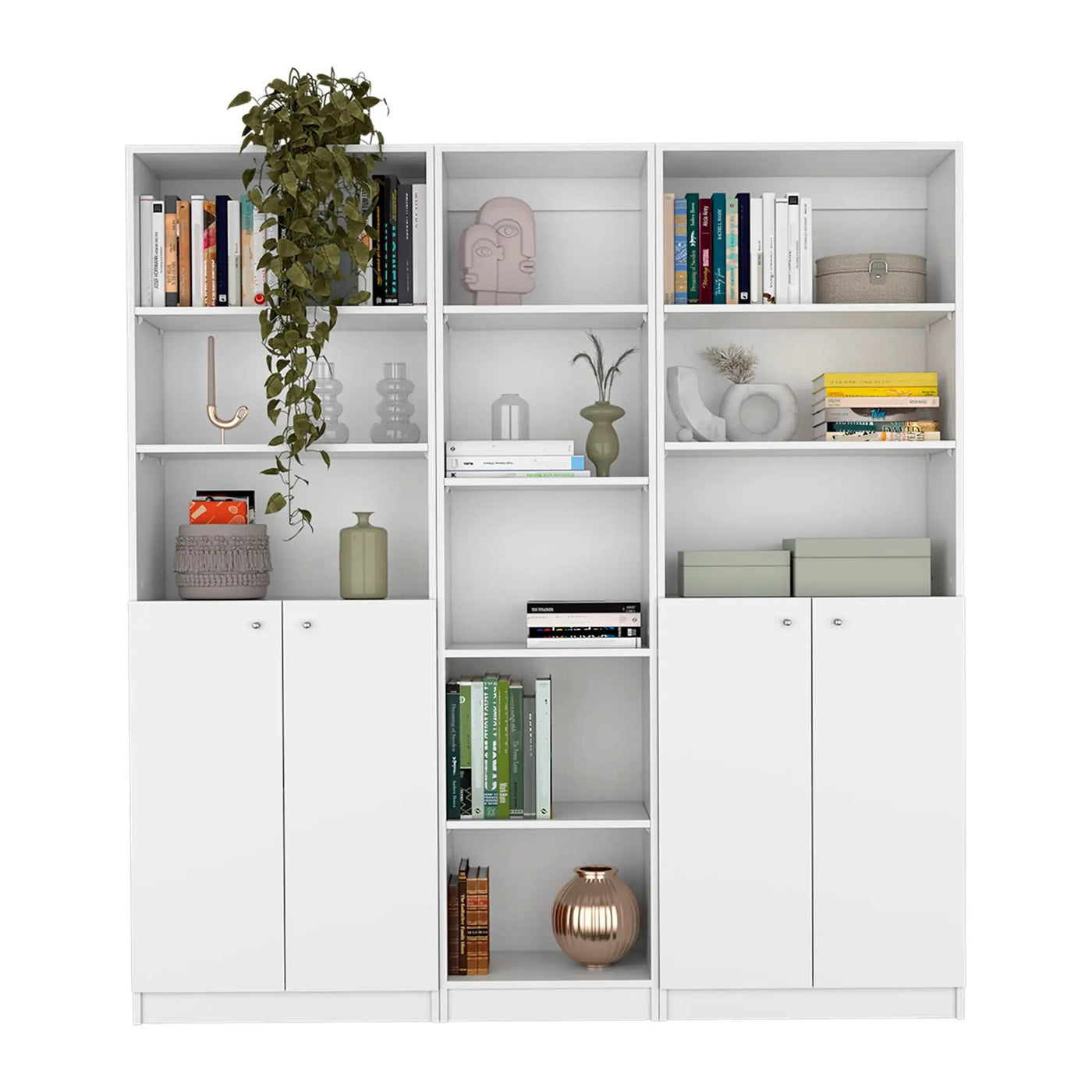 Levan - 3 Piece Living Room Set With 3 Bookcases by HouseOfZazla