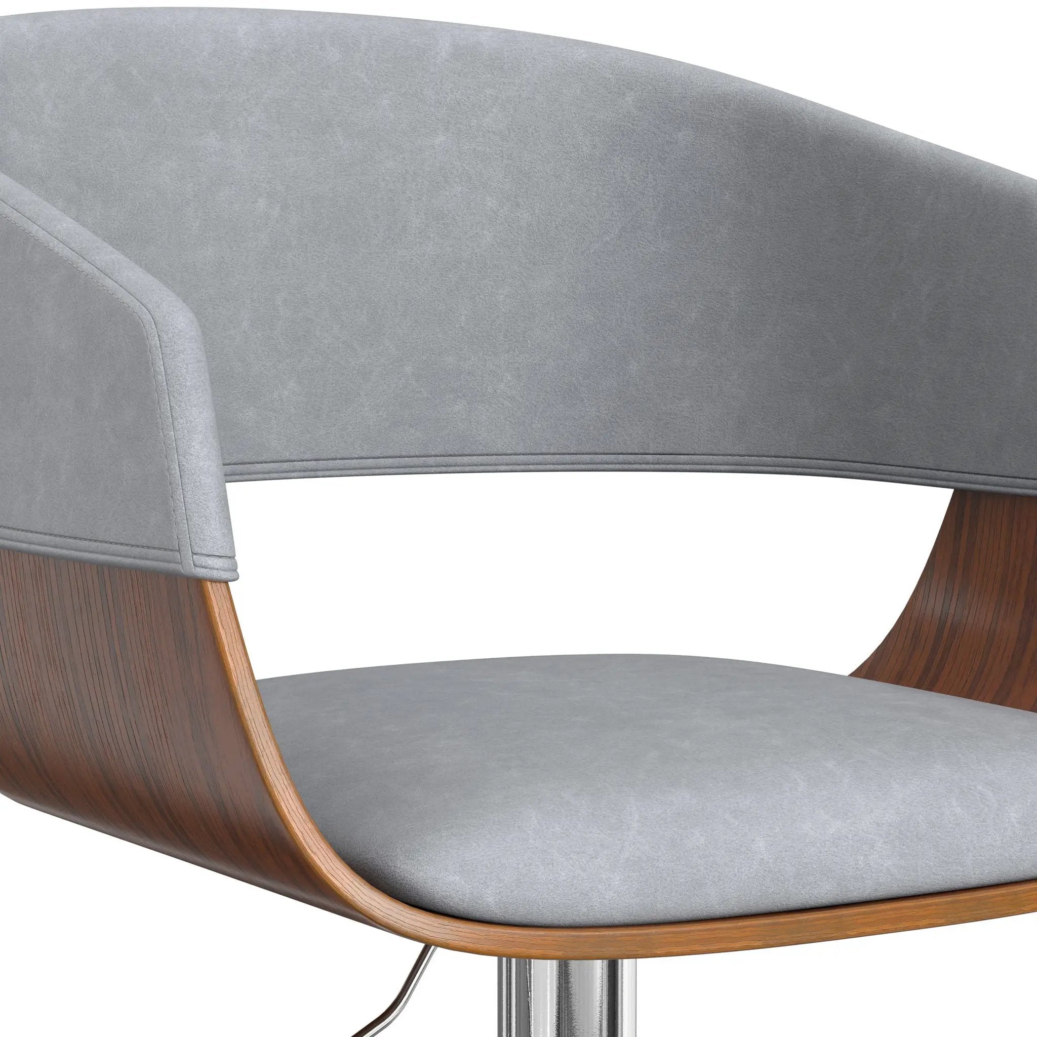 Lowell - Adjustable Swivel Bar Stool - Stone Gray by Unique Piece Furniture