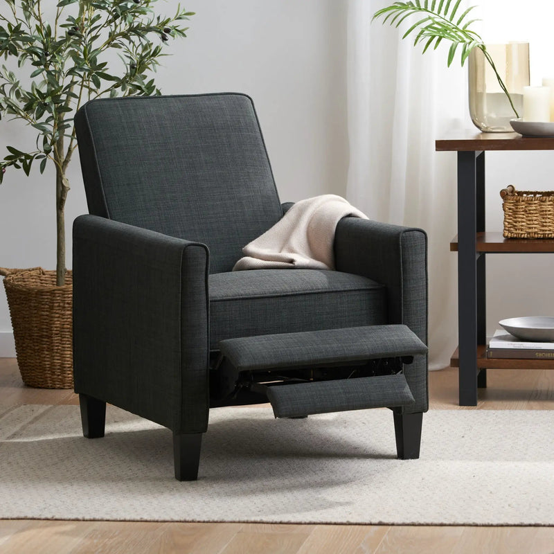 Upholstered Push Back Recliner Chair For Living Room by HouseOfZazla