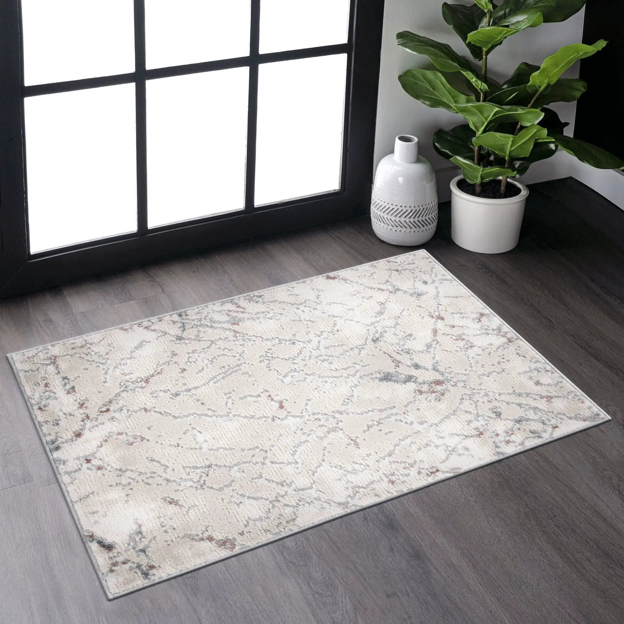 Marfi - 2' X 3' Contemporary Area Rug - Multi by HouseOfZazla