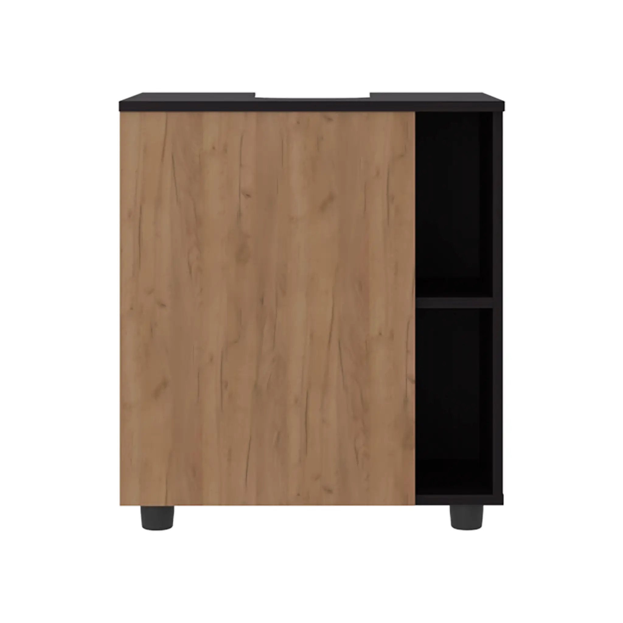 Under Sink Storage 24.4" H, 1 Door, 4 Shelves, 4 Legs by HouseOfZazla
