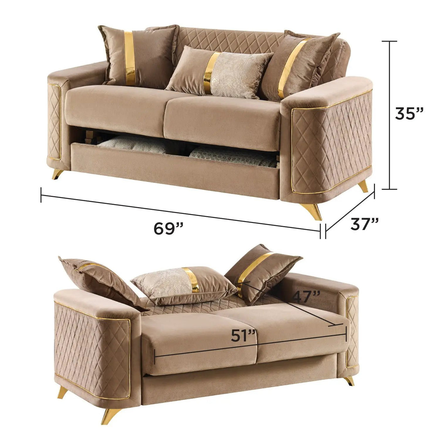 Lisa - Loveseat by HouseOfZazla