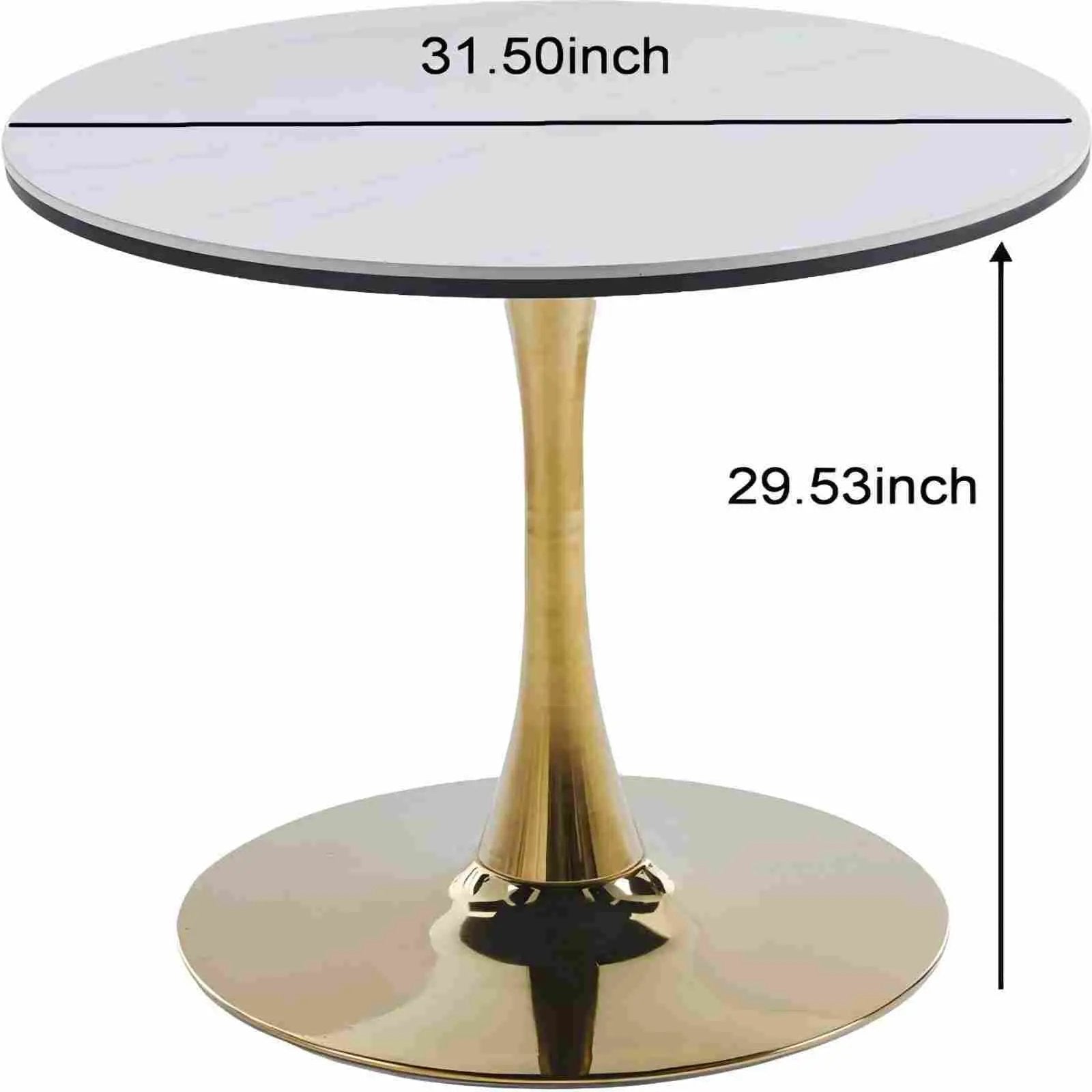 Tulip Table Mid-Century Dining Table With Round Table Top, Pedestal Dining Table, End Table Leisure Coffee Table by HouseOfZazla