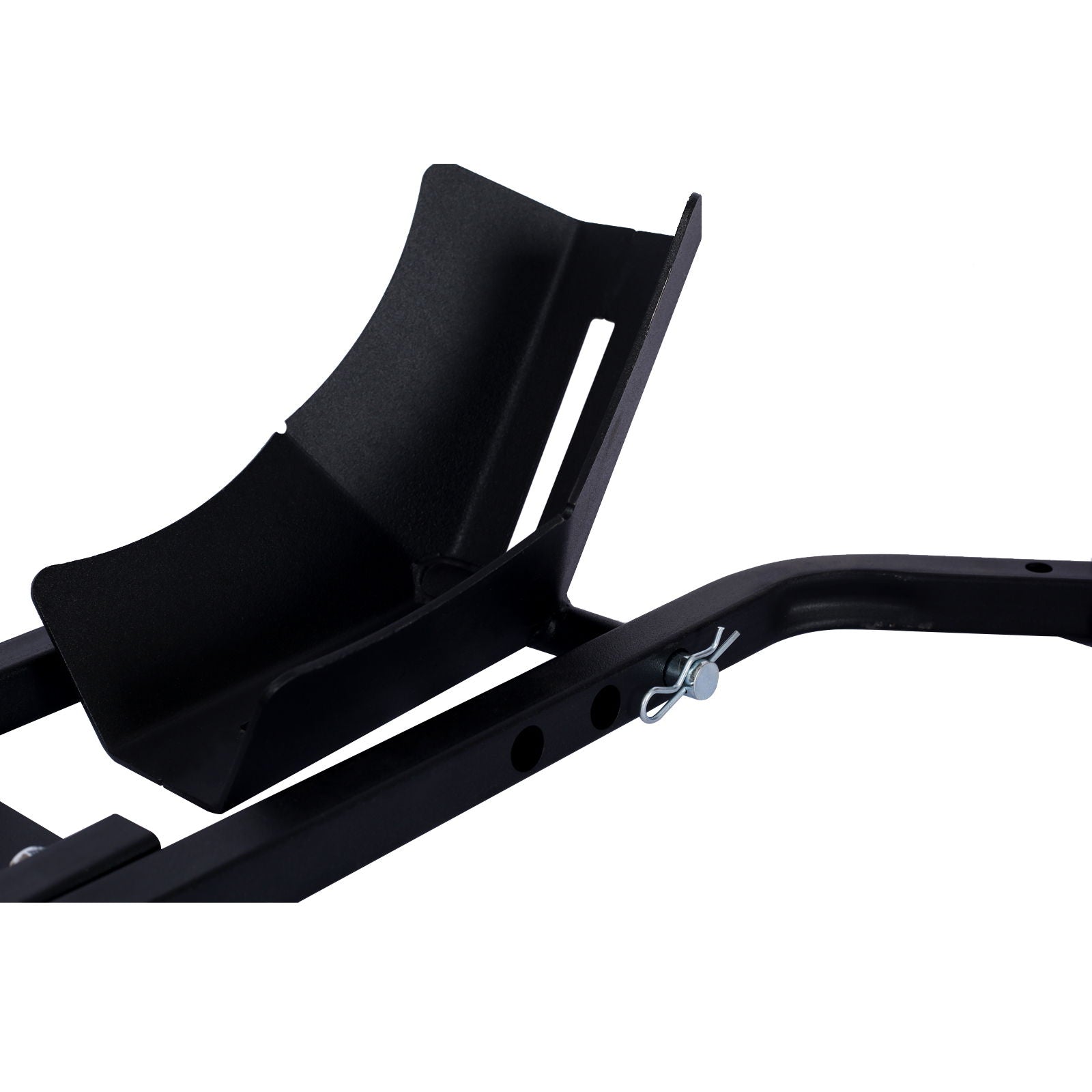 Heavy Duty Motorcycle Front Tire Chock For 17" 21" Wheels Stand 1200 Lbs Capacity - Black by HouseOfZazla