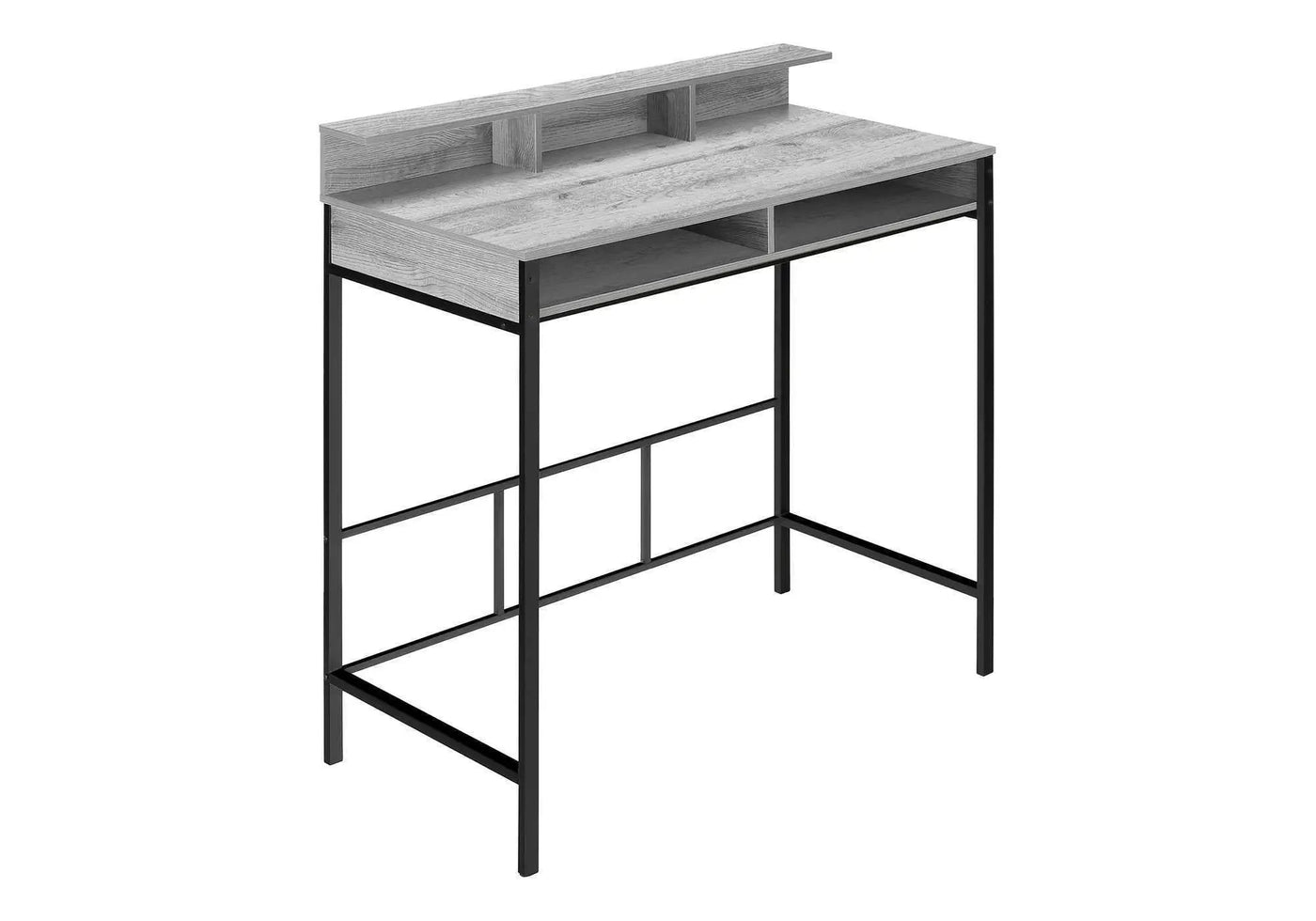 Computer Desk for Home Office with Standing Storage Shelves by HouseOfZazla