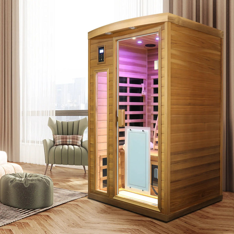 Low EMF Two Person Far Infrared Sauna by HouseOfZazla