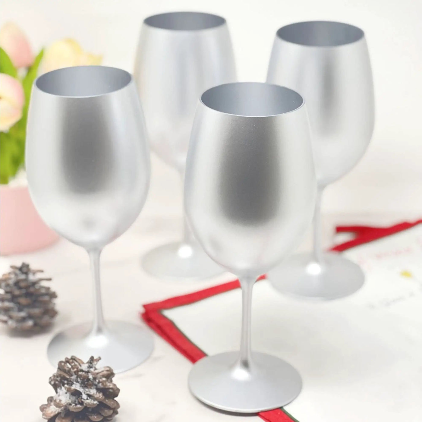 Leadingware Tritan Hammer Plastic Wine Glasses (Set of 4) by HouseOfZazla