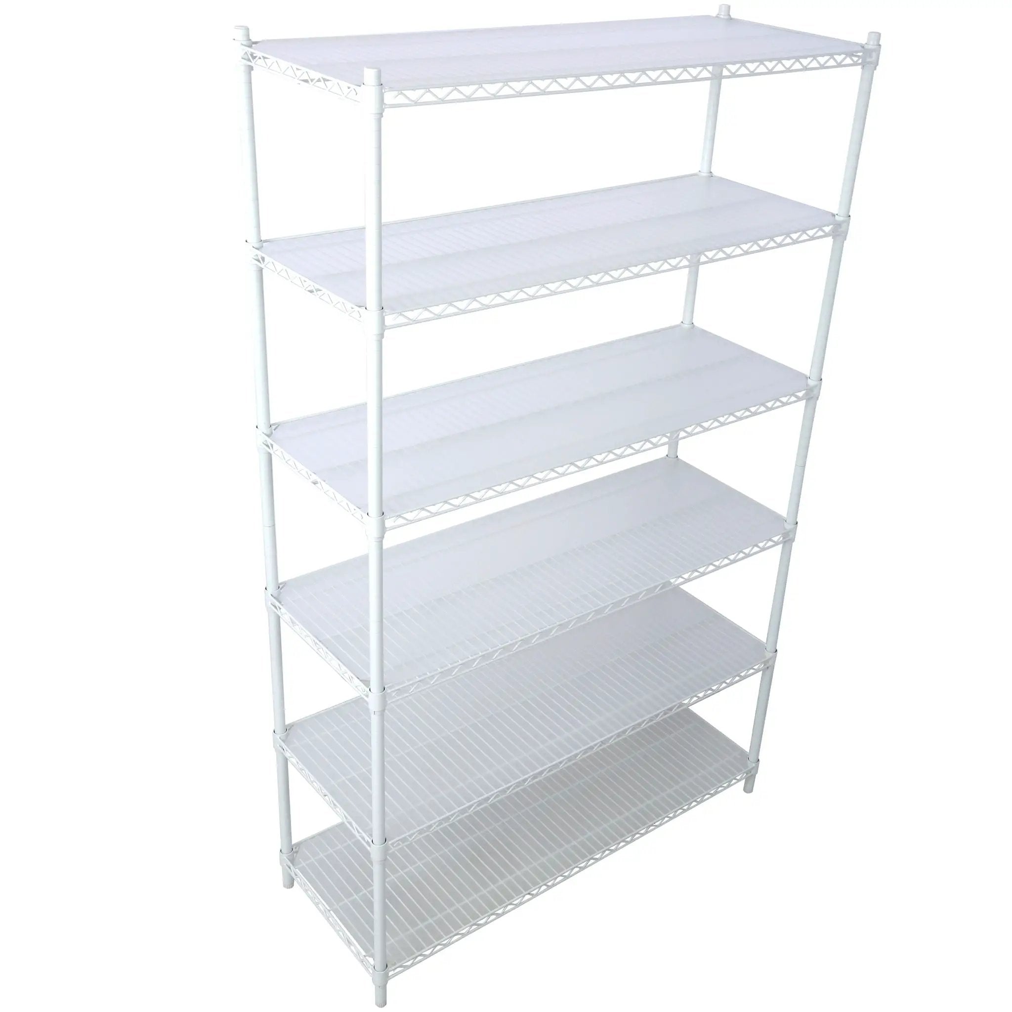 6 Tier 6000Lbs Capacity Nsf Metal Shelf Wire Shelving Unit, Heavy Duty Adjustable Storage Rack With Wheels & Shelf Liners For Commercial Grade Utility Steel Storage Rack by HouseOfZazla