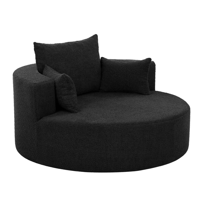 360° Swivel Chair Accent Barrel Chair With Removable Pillows by HouseOfZazla