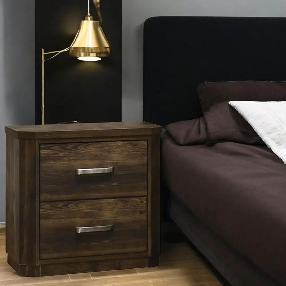 Elettra - Nightstand - Rustic Walnut by Unique Piece Furniture