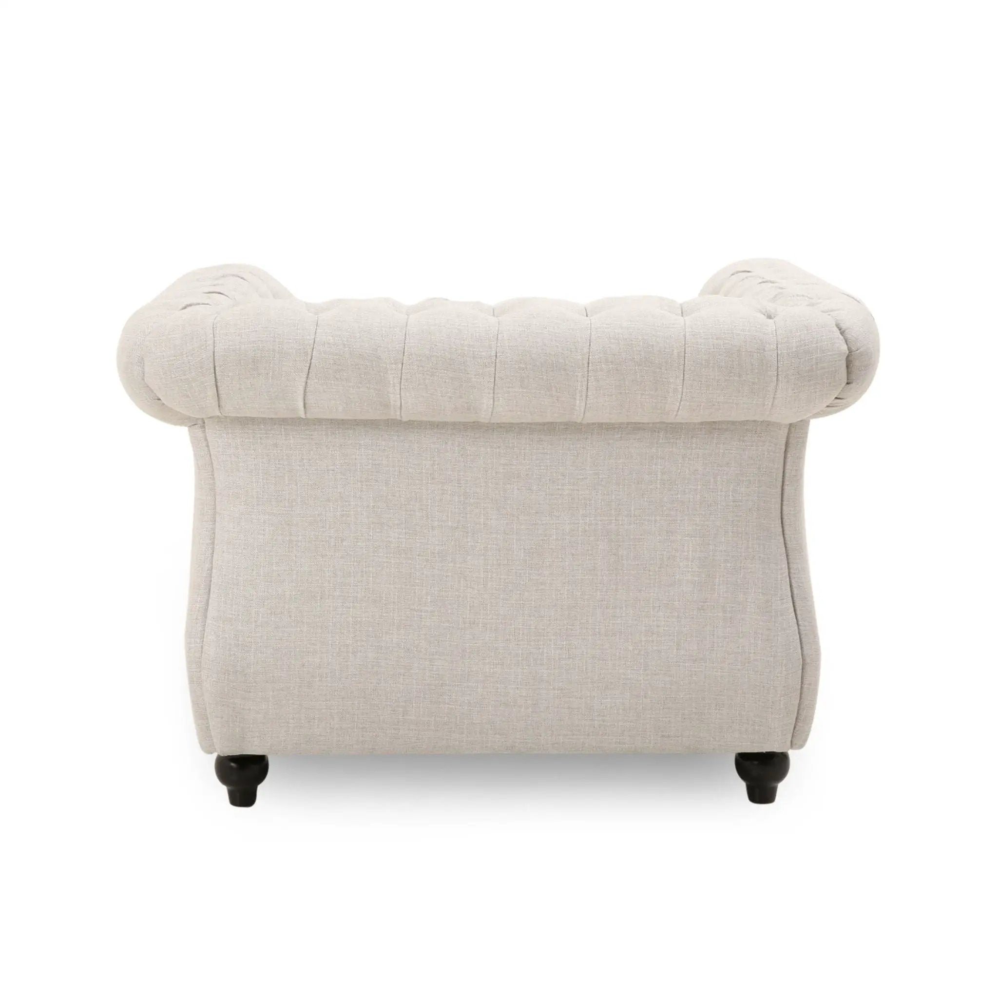 Nexuson Upholstered Chesterfield Chair With Deep Tufted And Nailhead Trim by HouseOfZazla