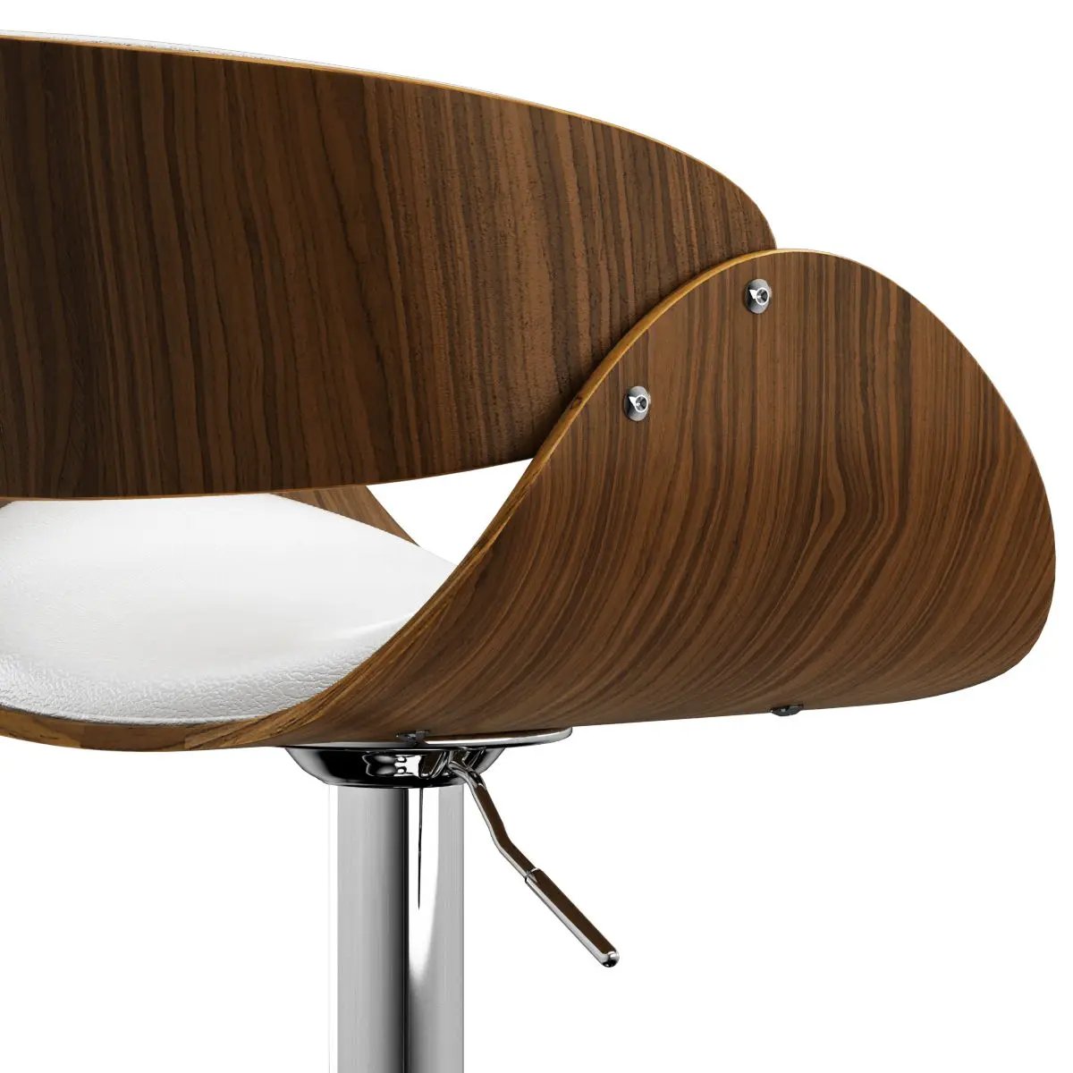 Amery - Mid Century Modern Adjustable Swivel Bar Stool by HouseOfZazla