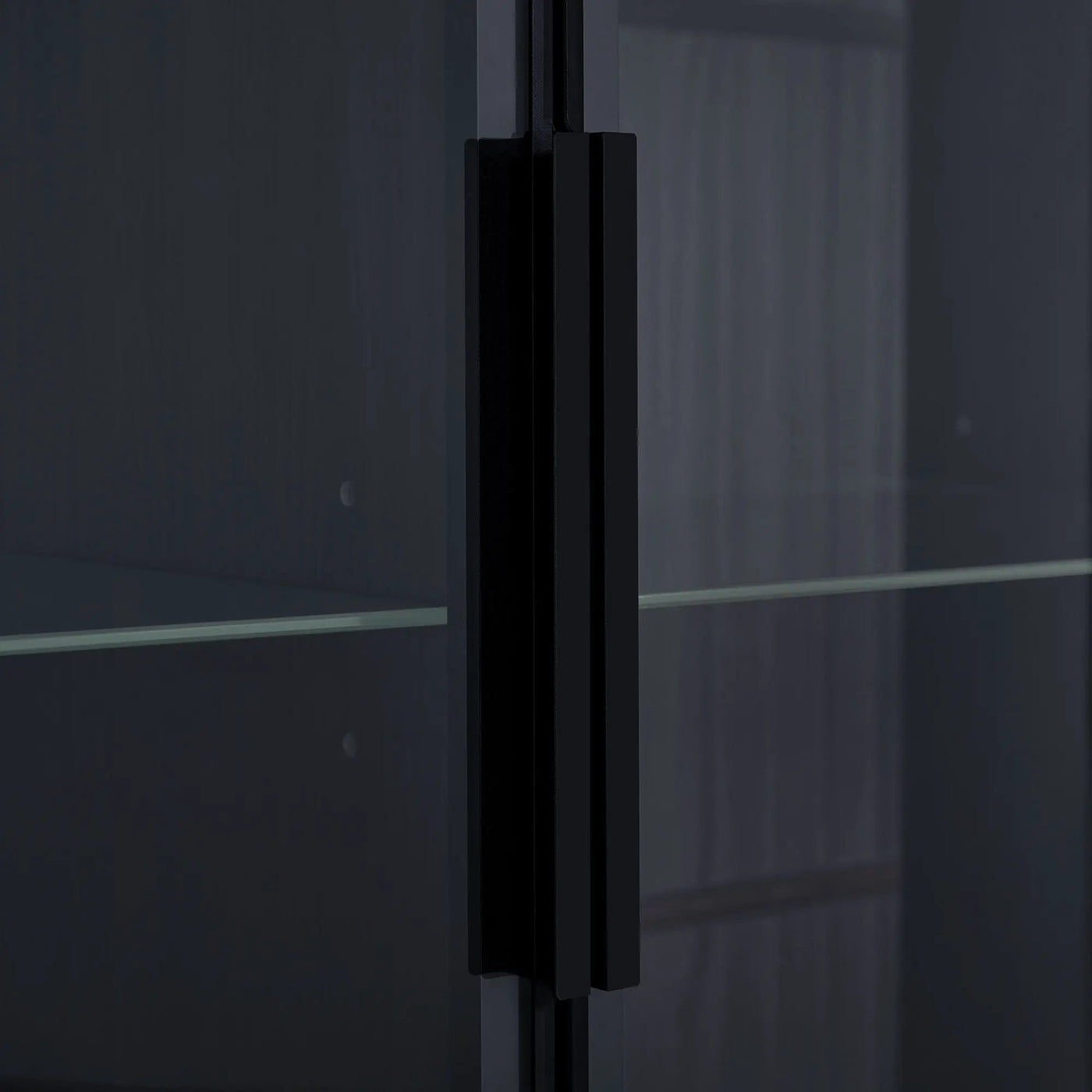 Modern Minimalist Style LED Curio Cabinet With Tempered Glass Door, Metal Legs by HouseOfZazla