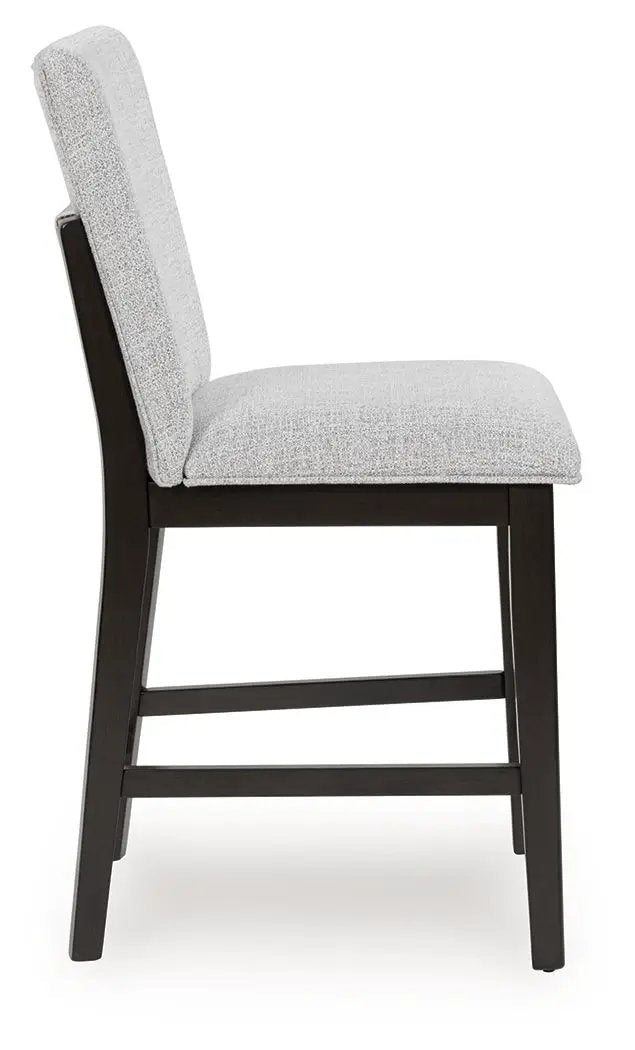 Neymorton - Upholstered Barstool (Set of 2) - Dark Grayish Brown by Unique Piece Furniture