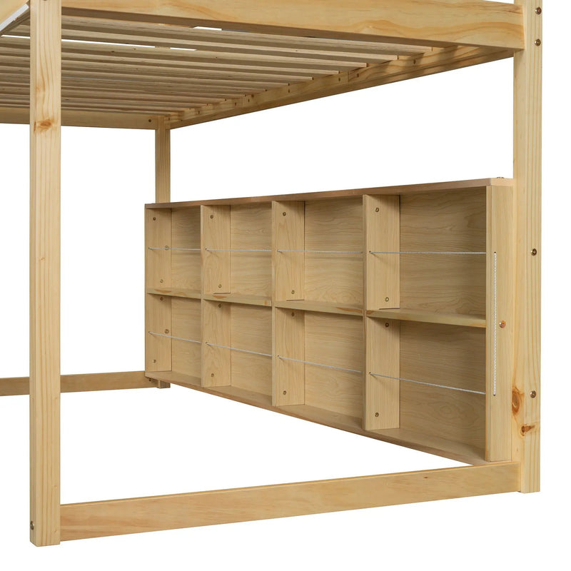 Loft Bed With House Shaped Frame And Tent by HouseOfZazla
