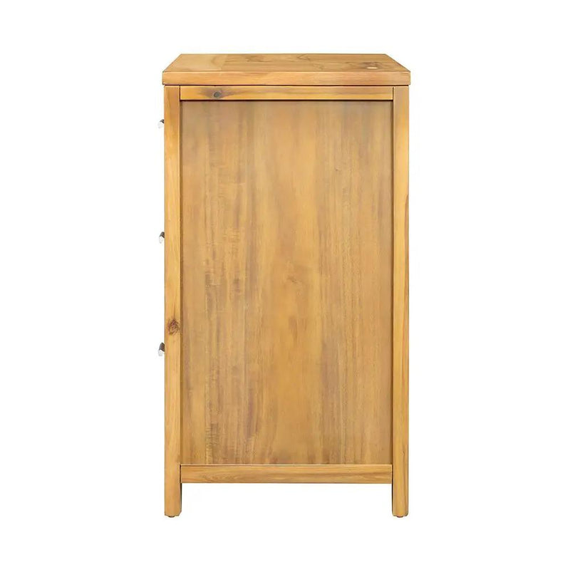 6 Drawer Dresser - Natural Wood / Brown by HouseOfZazla