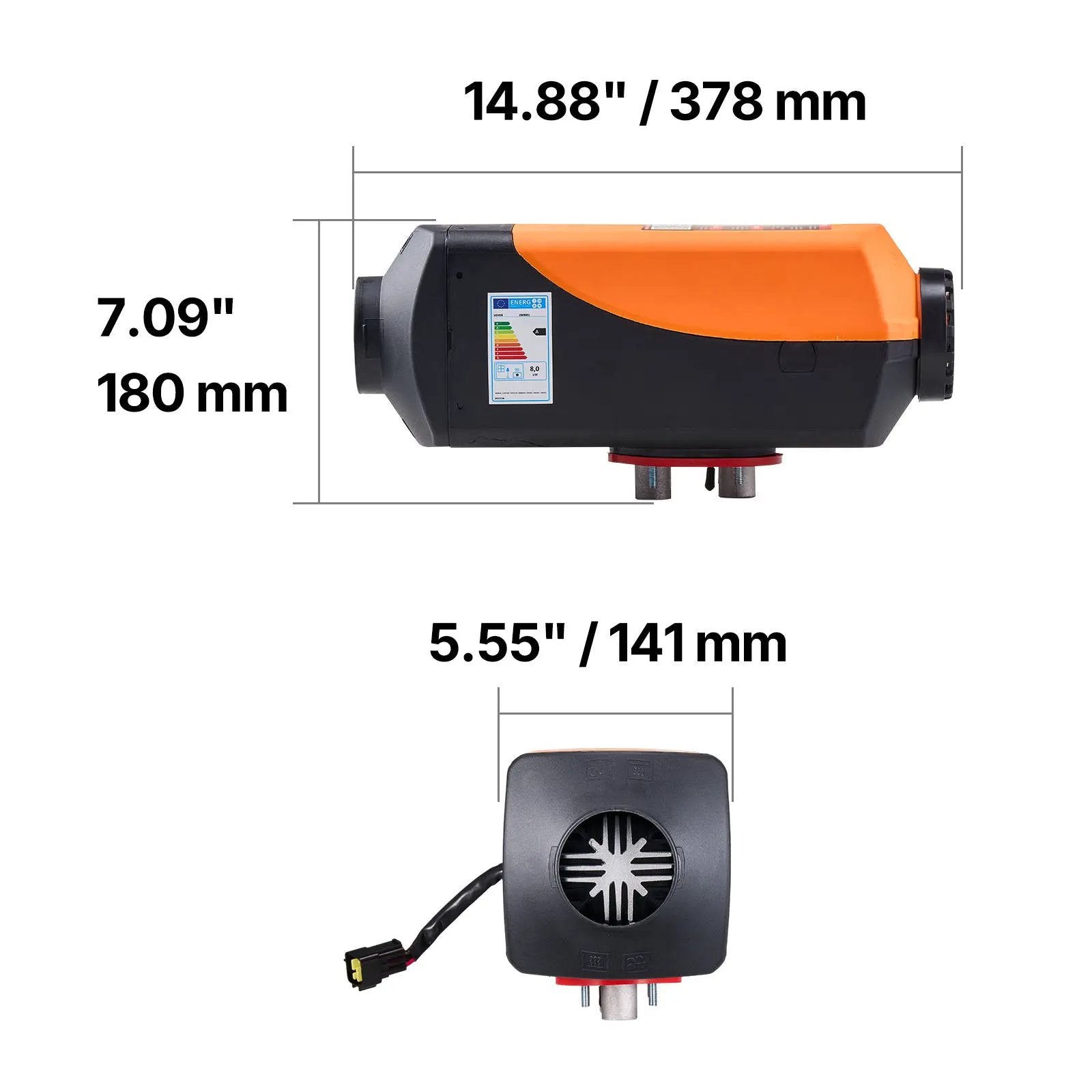 Diesel Air Heater 8 kW with 10L Fuel Tank by HouseOfZazla