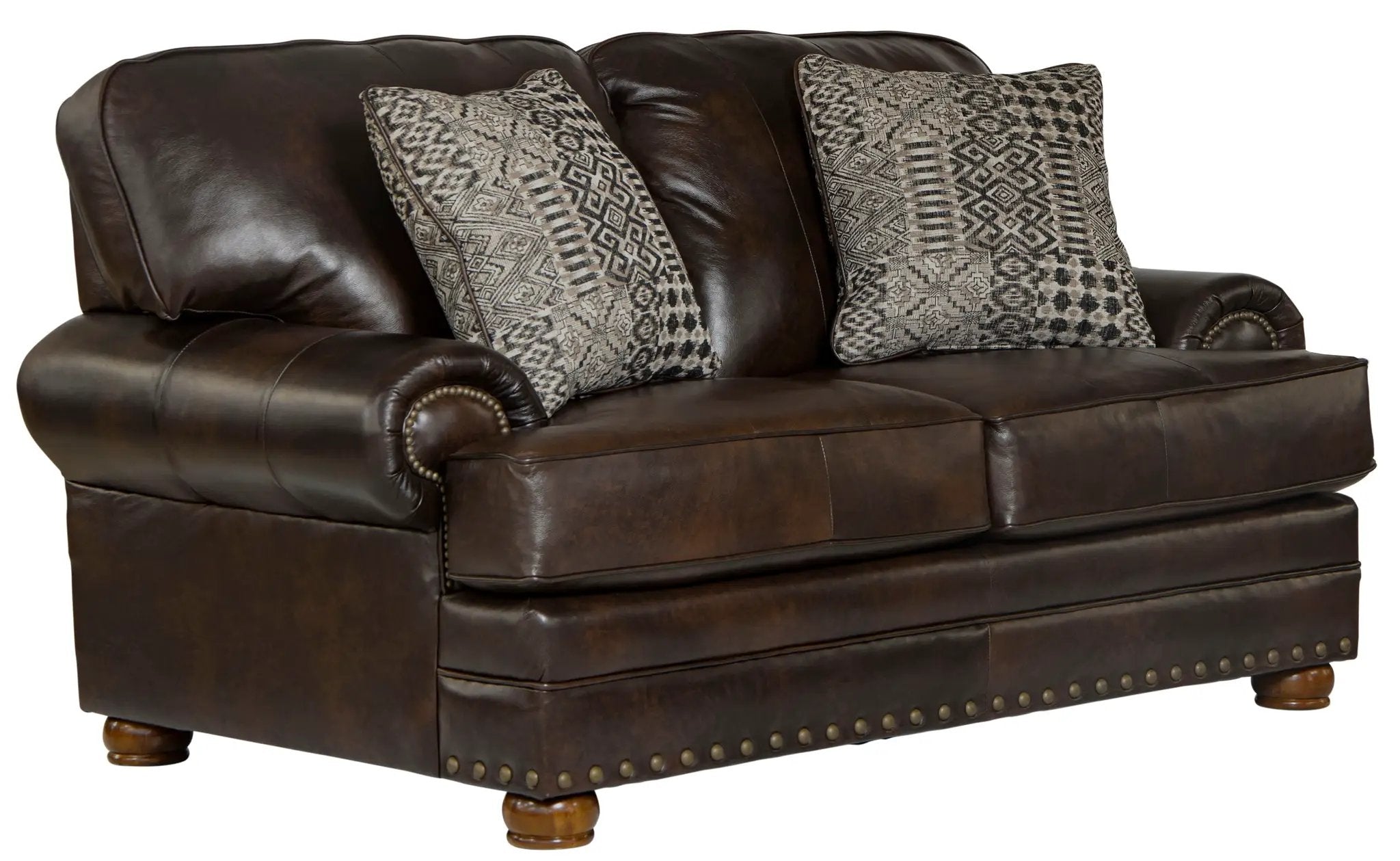 Roberto - Leather Loveseat - Cocoa by Unique Piece Furniture