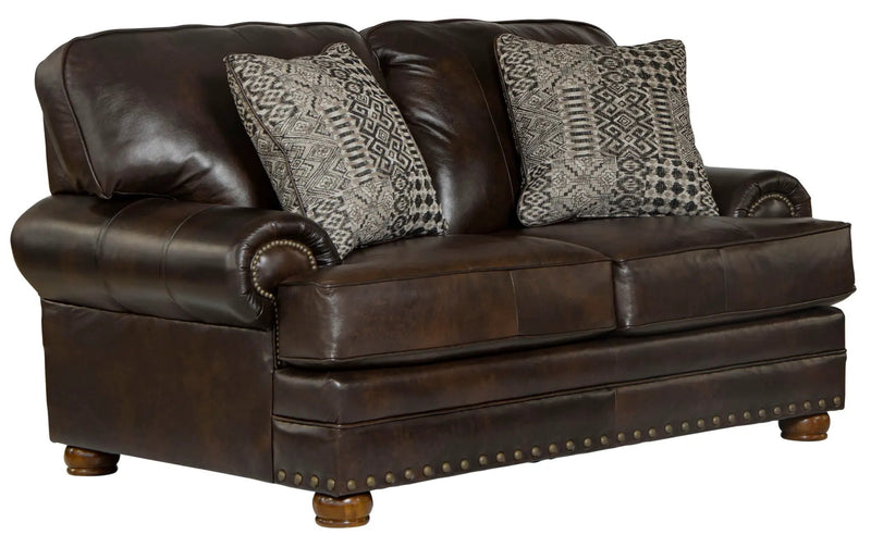 Roberto - Leather Loveseat - Cocoa by Unique Piece Furniture