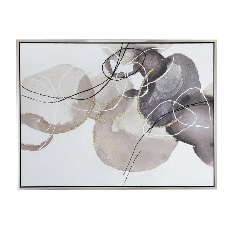Large Modern Oil Painting, Hand Painted Abstract Watercolor Texture - Multicolor by HouseOfZazla
