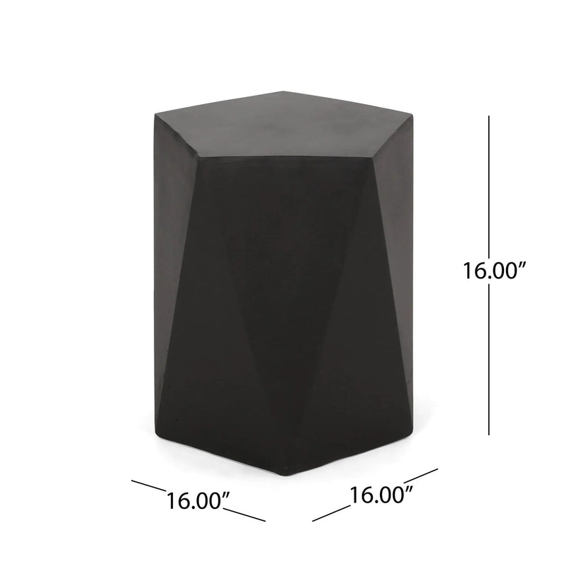 Side Table With Geometric Design by Unique Piece Furniture