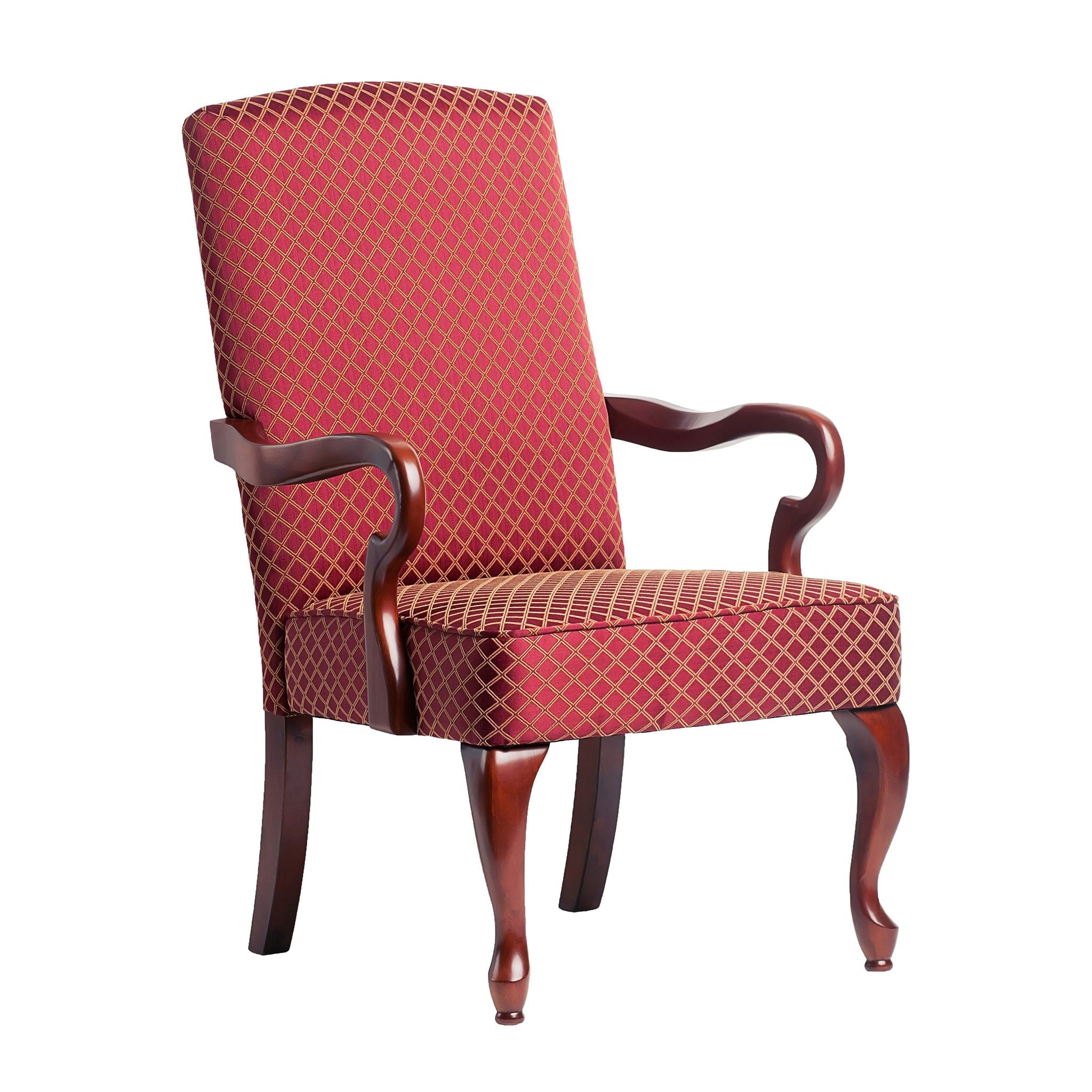 Delaney - Elegant Gooseneck Arm Chair With High Back by HouseOfZazla