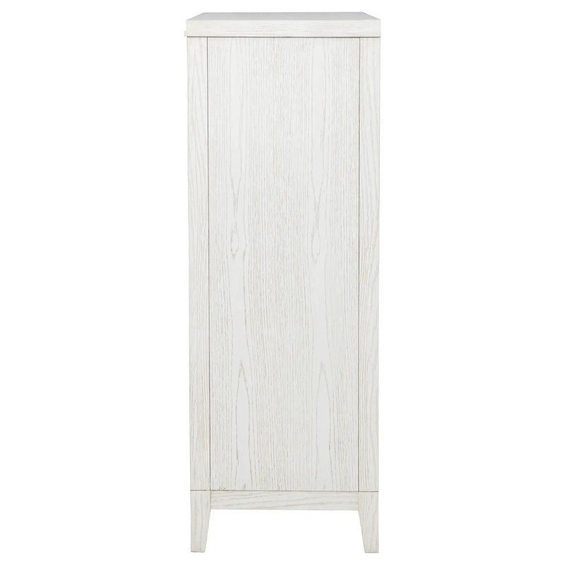 Marielle 5-drawer Bedroom Chest Distressed White by Unique Piece Furniture