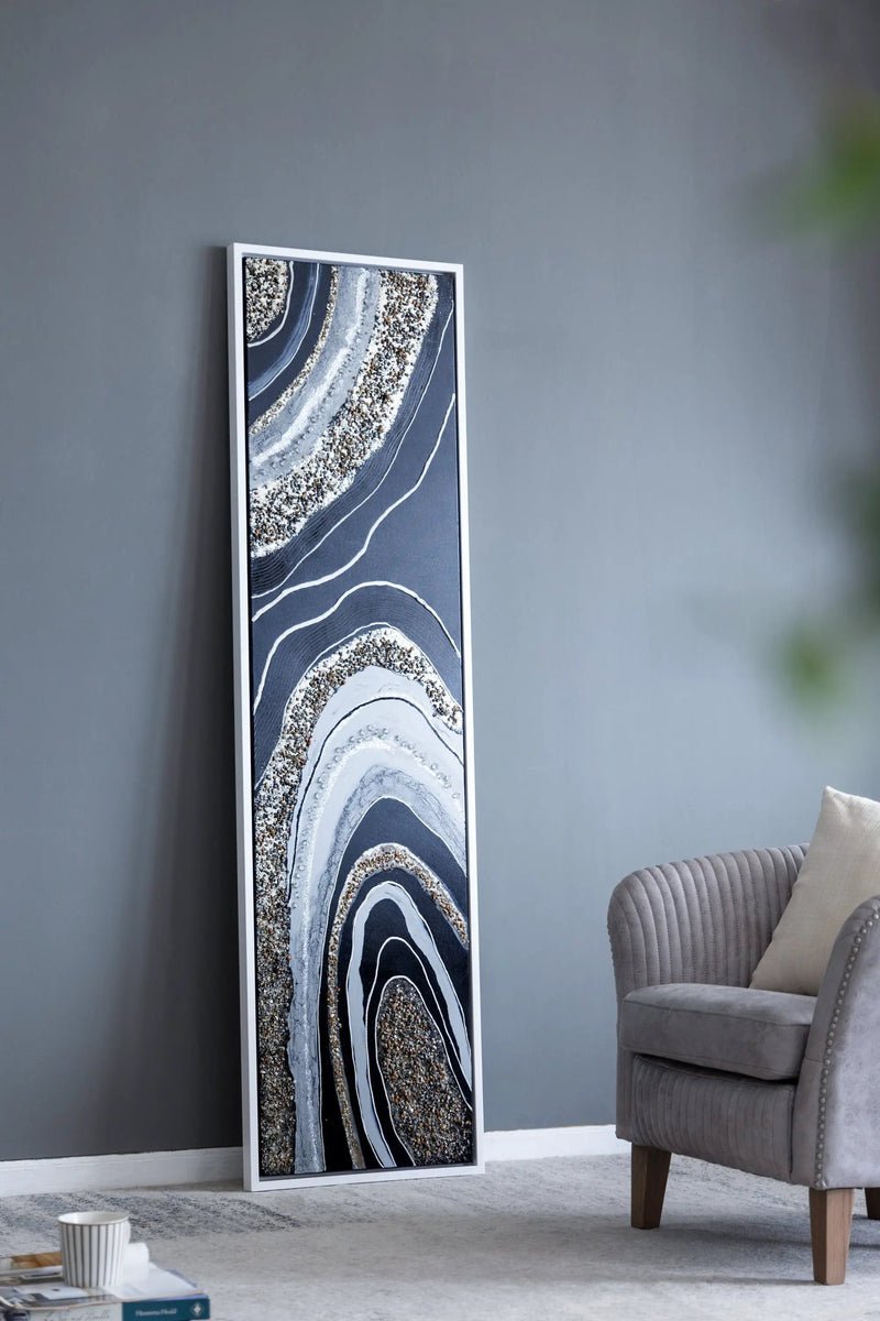 70.9x19.7x1.5 ft Elongated Landscape Rectangle Framed Oil Painting by HouseOfZazla
