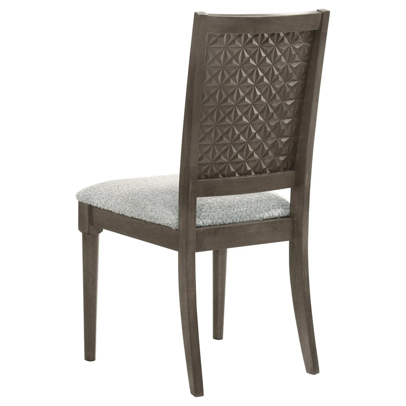 Perkins - 5 Piece Rectangular Dining Set With Chairs - Dark Brown