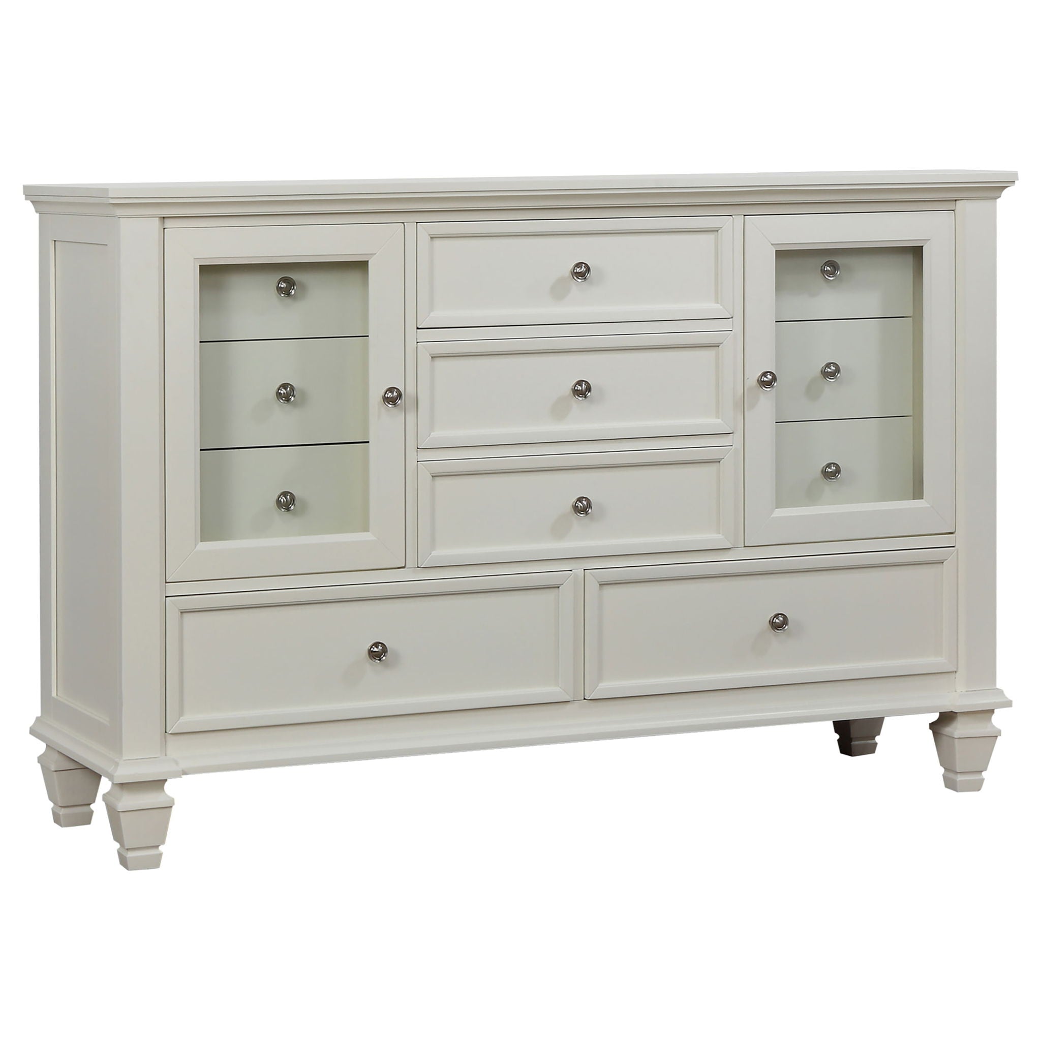 Sandy Beach 11-drawer Dresser Cream White by Unique Piece Furniture