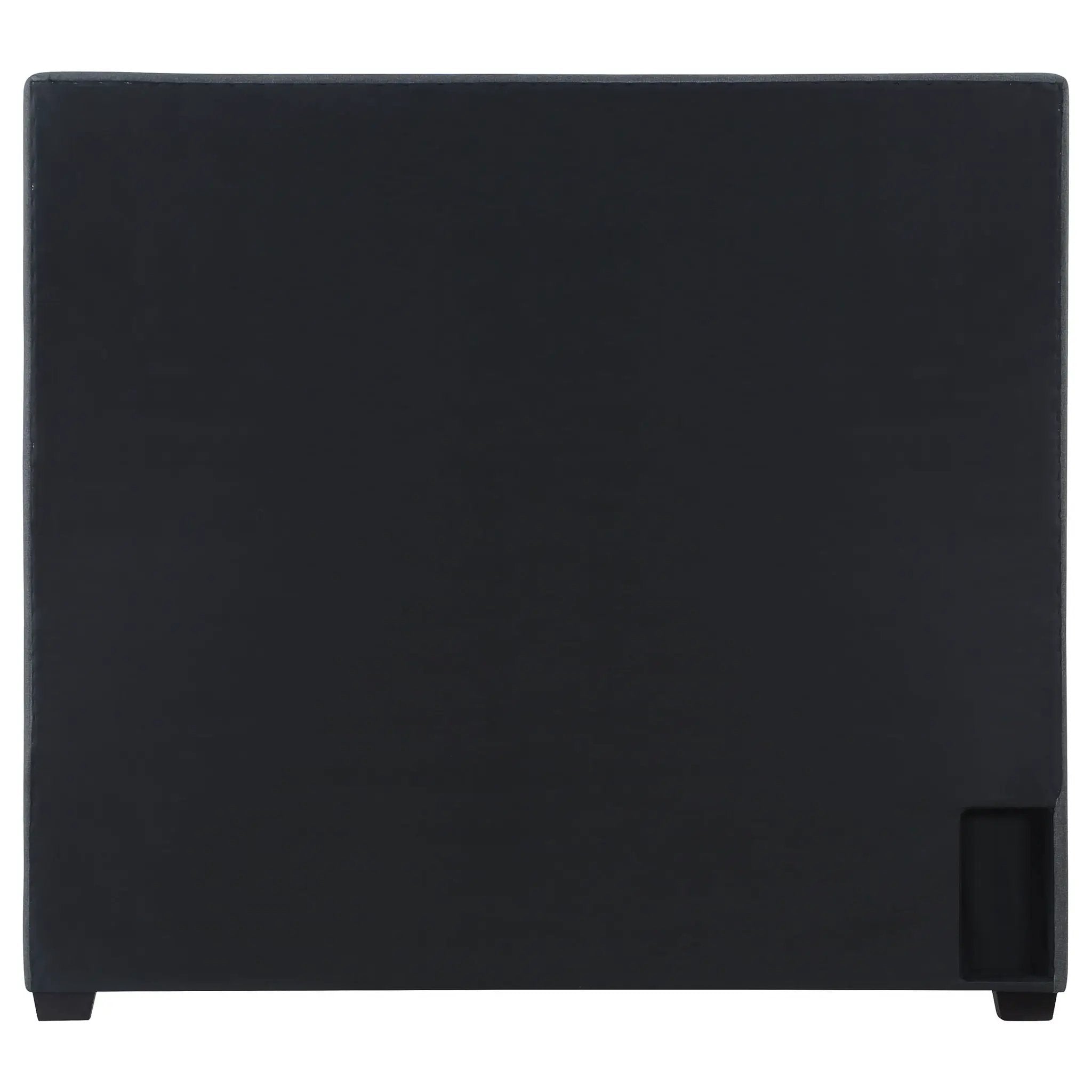 Bowfield Upholstered Eastern King Panel Bed Charcoal by Unique Piece Furniture