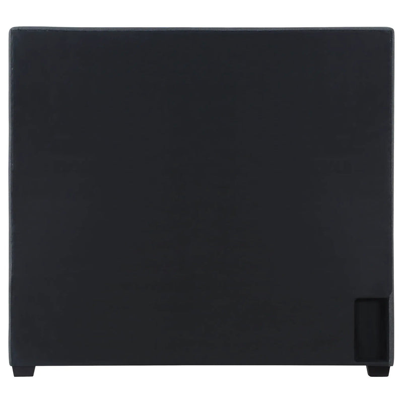 Bowfield Upholstered Eastern King Panel Bed Charcoal by Unique Piece Furniture