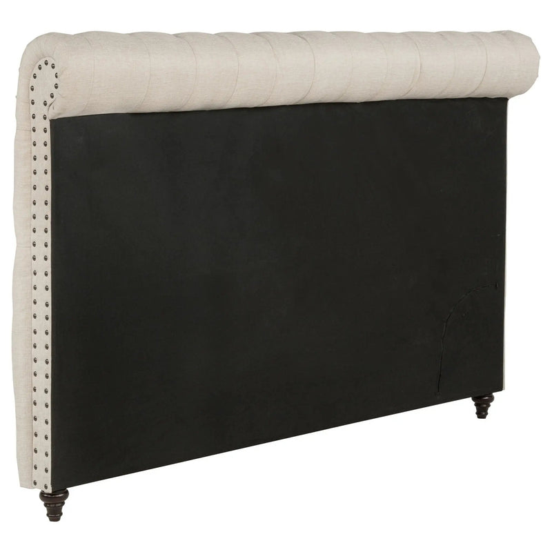 Devon 57-inch Upholstered Eastern King Headboard Beige by Unique Piece Furniture