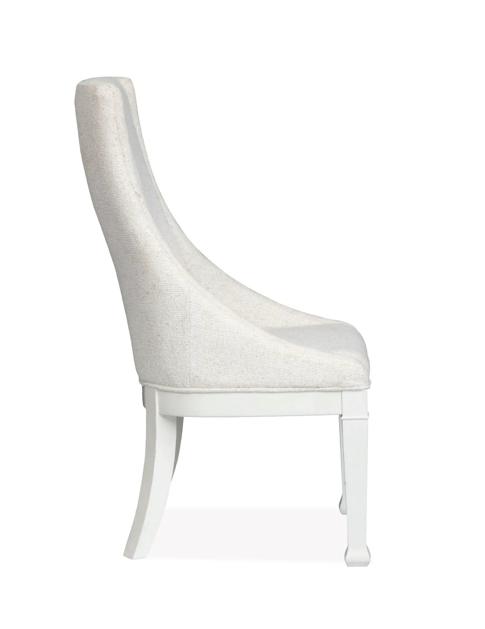 Kingston - Upholstered Host Chair (Set of 2) - Whisper White And Cerused Nutmeg by Unique Piece Furniture
