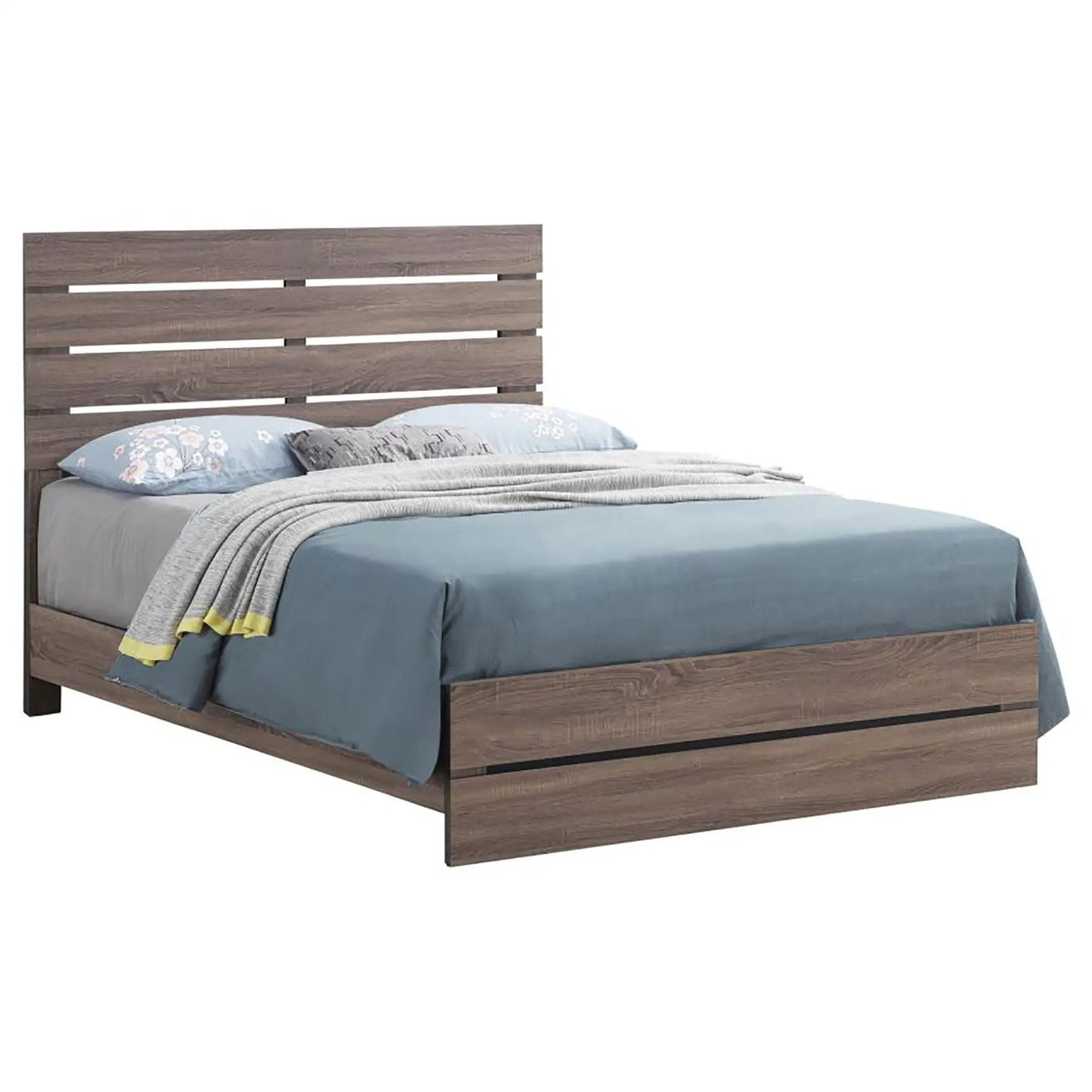 Slatted Headboard Panel Bed by HouseOfZazla