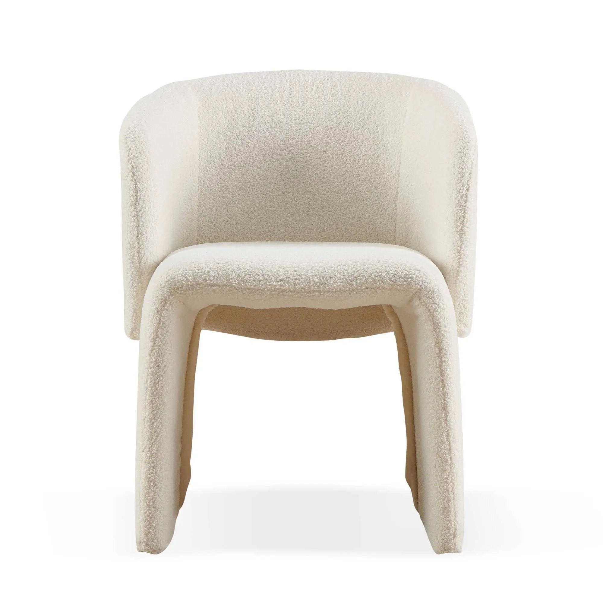 Modern Accent Chair Brown Single Sofa Chair, Upholstered Side Chair Teddy Comfy Chair For Dining Room / Bedroom / Living Room / Reception by HouseOfZazla