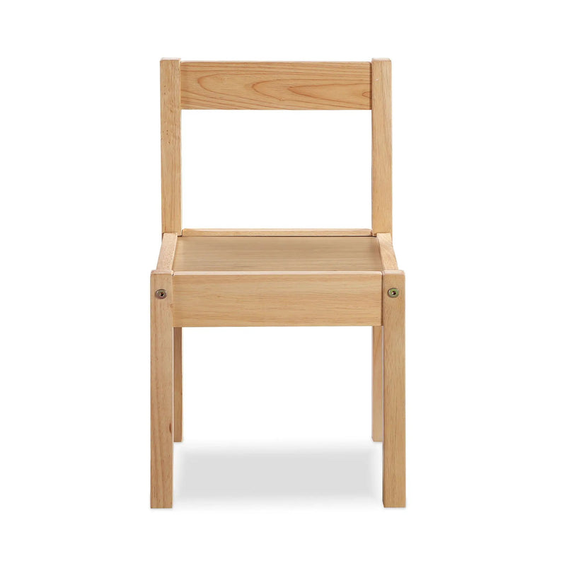 Della - 3 Piece Solid Wood Kids Table & Two Chair Set - Natural by Unique Piece Furniture