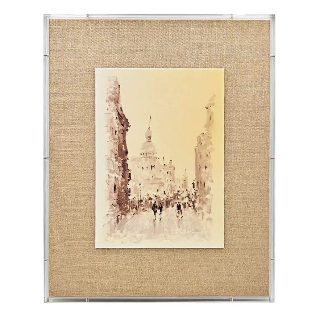 European Cities Watercolor Framed Prints (Set of 2) - Brown by Unique Piece Furniture