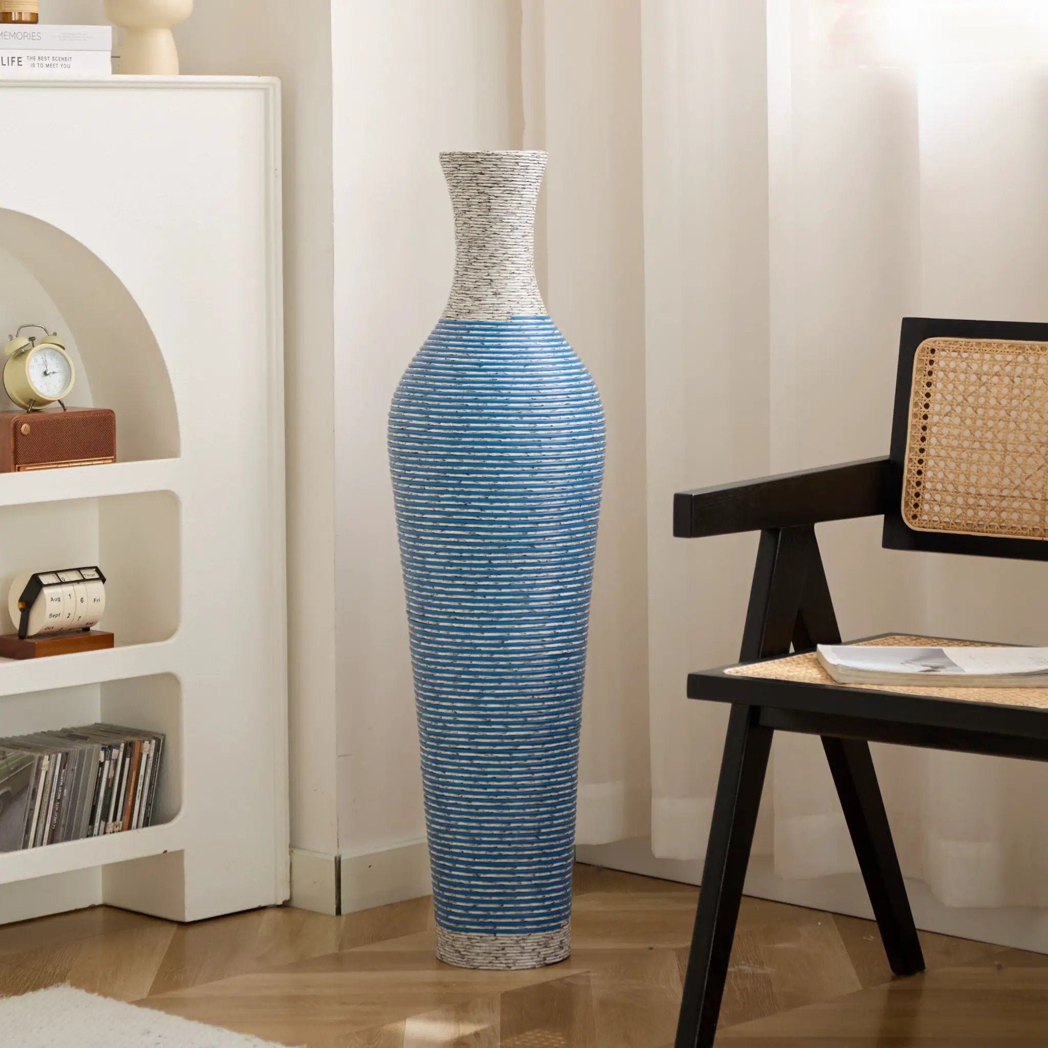 Classic And Neat Floor Vase, High Independent Flower Stand (Set of 3) by Unique Piece Furniture